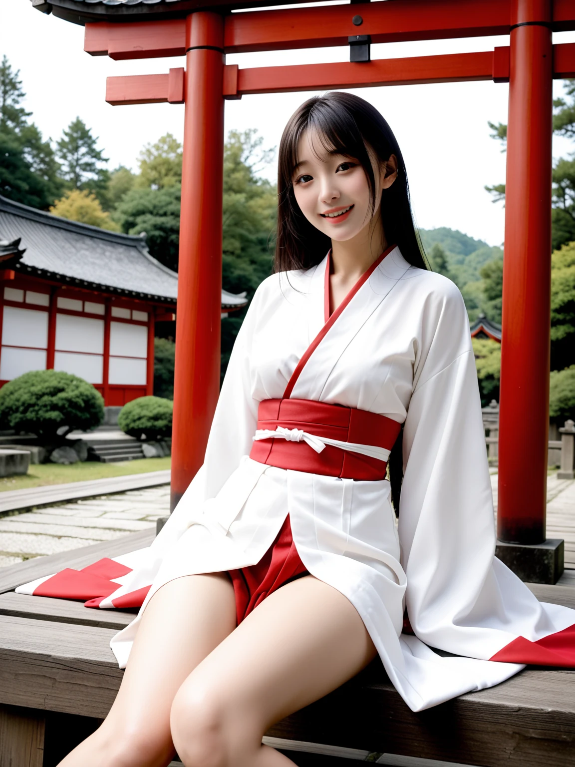 たまらん｜巫女の神社誘惑｜無料AIエロ画像32枚 22/32