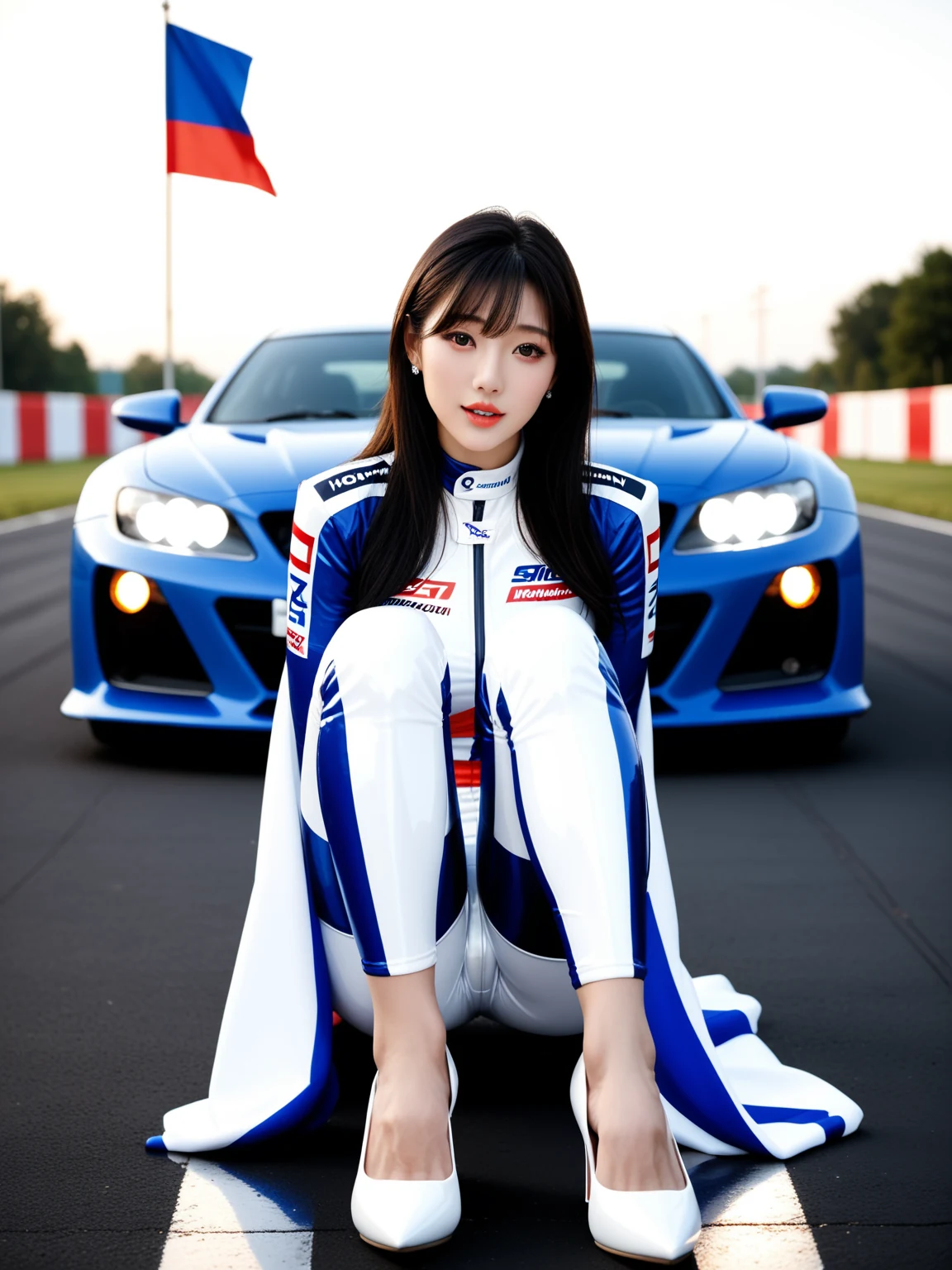エロすぎ｜レースクイーンのモーターショー誘惑｜無料AIエロ画像24枚 3/24