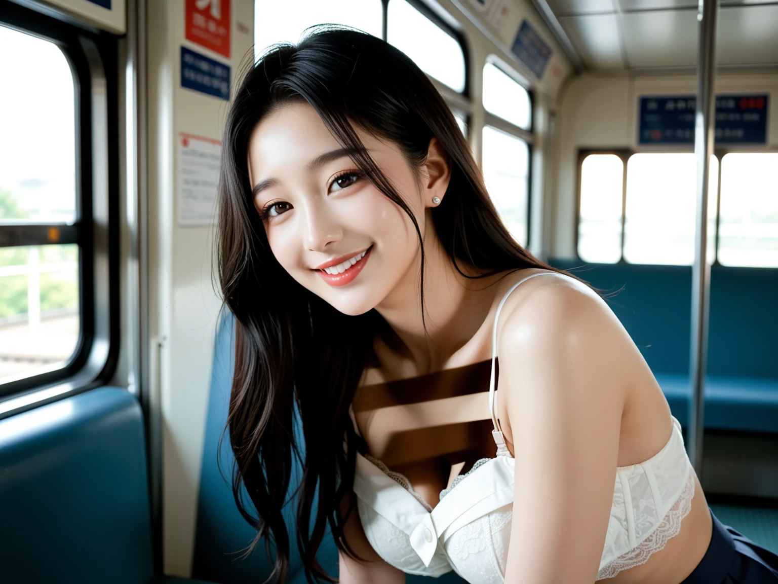 たまらん｜制服JKの駅ホーム誘惑｜無料AIエロ画像28枚 10/28